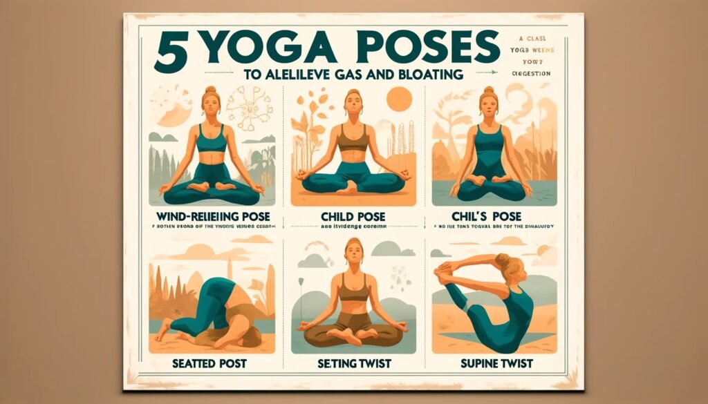5Yoga Poses to Alleviate Gas and Bloating
